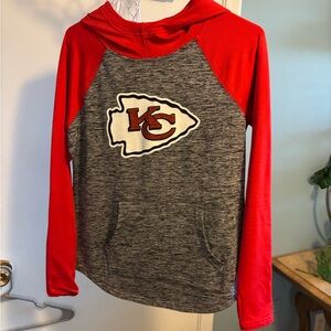 KC Kansas City Chiefs hoodie sweatshirt with front pocket